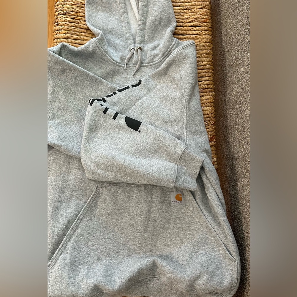 Carhartt loose fit mid weight graphic sleeve hoodie size Medium